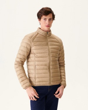 JOTT Matte Kevyet Miesten Pehmustetut Takit Beige | SXG-2167