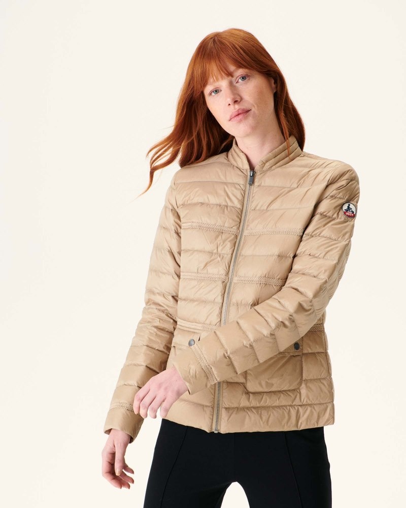 JOTT Andorra Lyhyt Light Naisten Takki Beige | VUB-9755