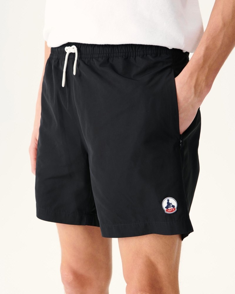 JOTT Biarritz Miesten Swim Shorts Mustat | ZSE-9211