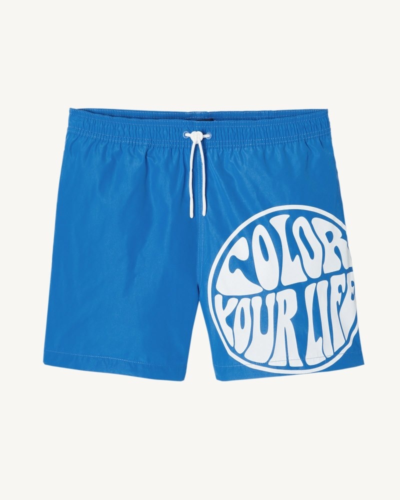 JOTT Biarritz Miesten Swim Shorts Sininen Valkoinen | WYZ-1248