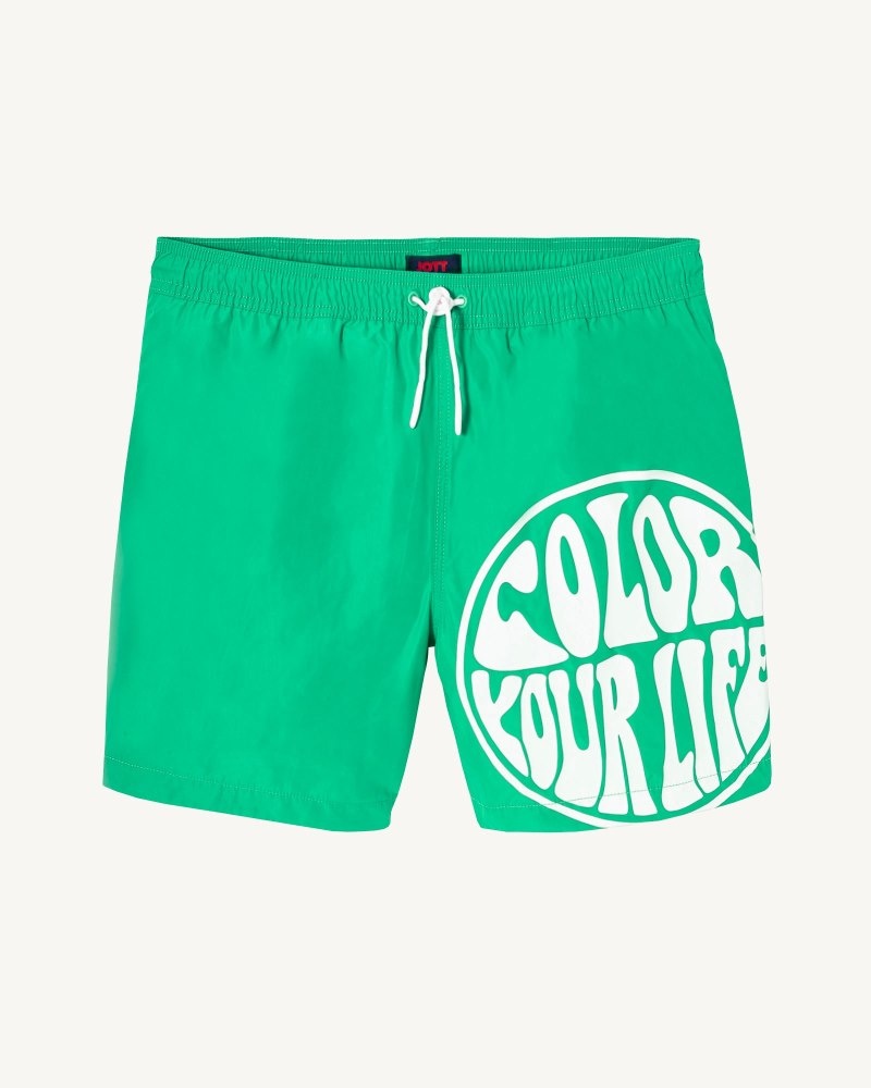 JOTT Biarritz Miesten Swim Shorts Vihreä Valkoinen | GNZ-5876