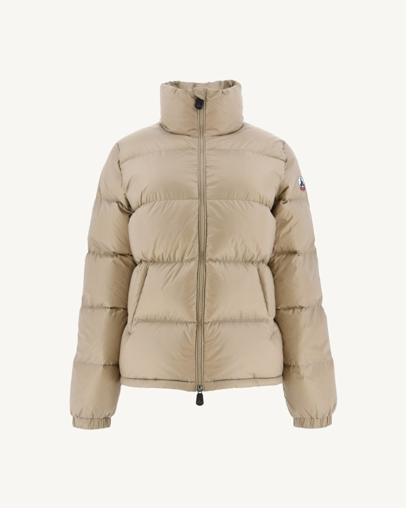 JOTT Cardiff Great Cold Tikattu Naisten Untuvatakki Beige | JBM-0026