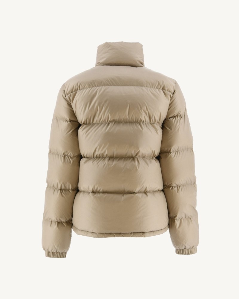 JOTT Cardiff Great Cold Tikattu Naisten Untuvatakki Beige | JBM-0026