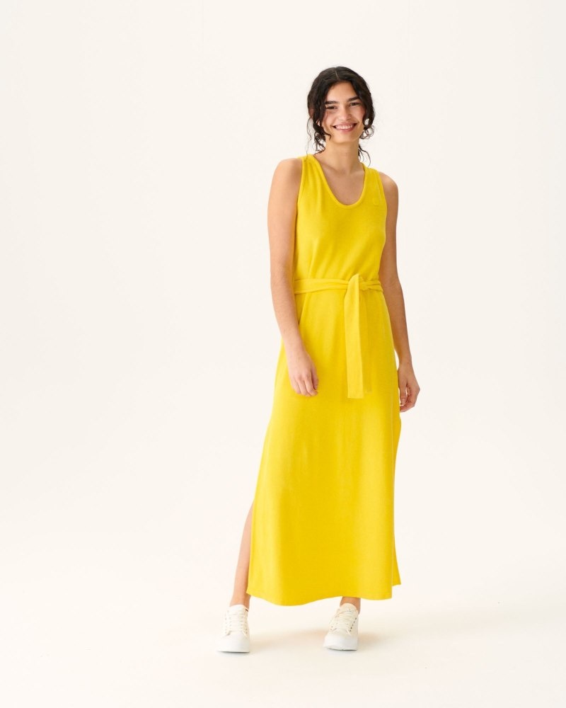 JOTT Citron Ibiza Long Belted Terry Naisten Mekko Laivastonsininen | TNM-0752