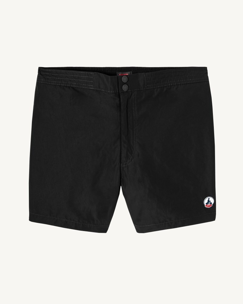 JOTT Deauville Miesten Swim Shorts Mustat | HOJ-3391