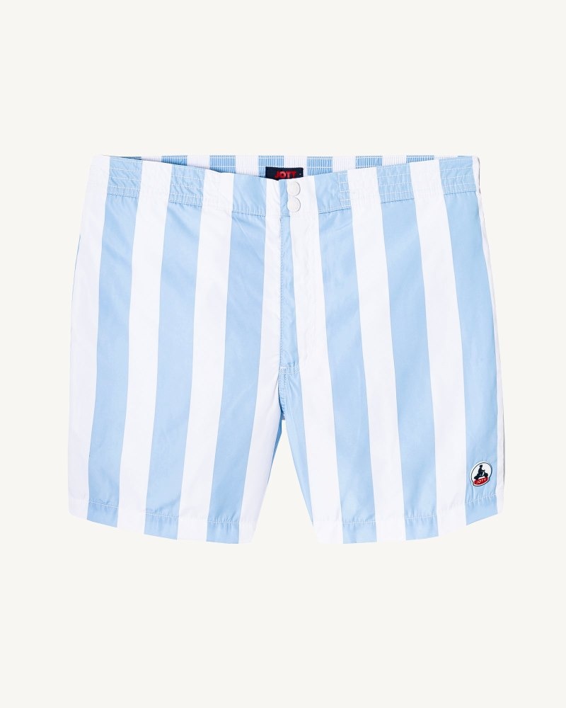 JOTT Deauville Stripe Miesten Swim Shorts Punainen Valkoinen | LSD-5190