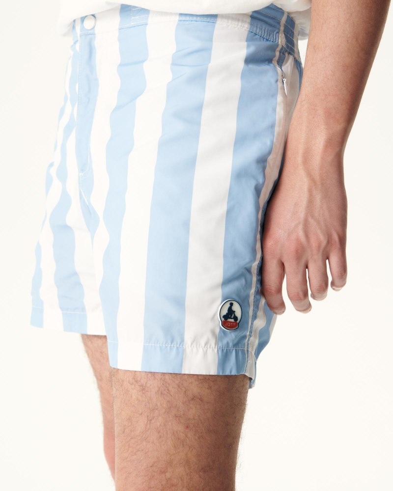 JOTT Deauville Stripe Miesten Swim Shorts Punainen Valkoinen | LSD-5190