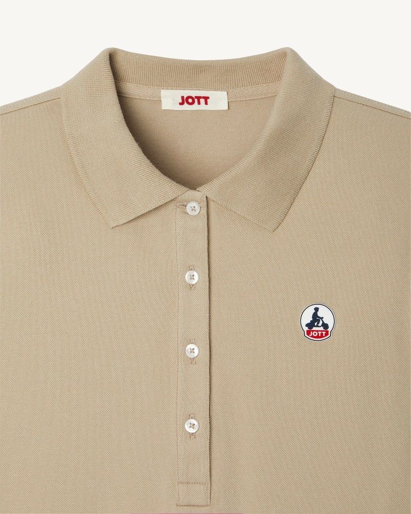 JOTT Franca Beige Naisten Pikeepaita Beige | SYD-2739