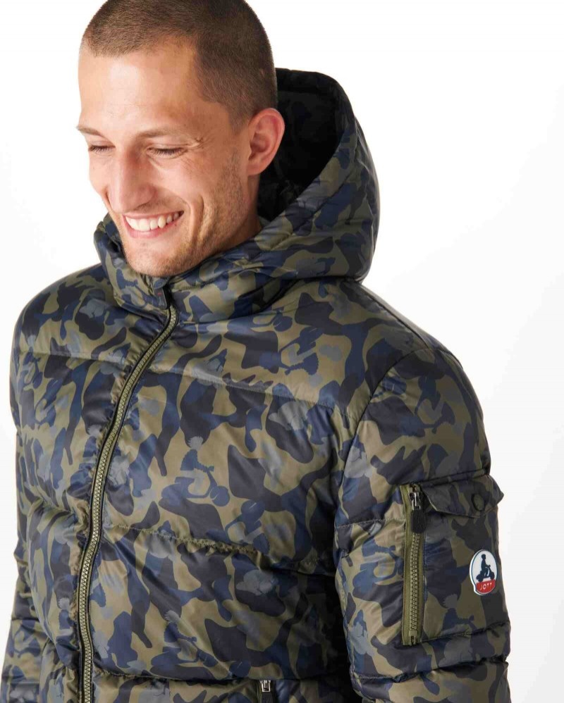 JOTT Java Extreme Cold Hupullinen Miesten Untuvatakki Camo | WNC-8877