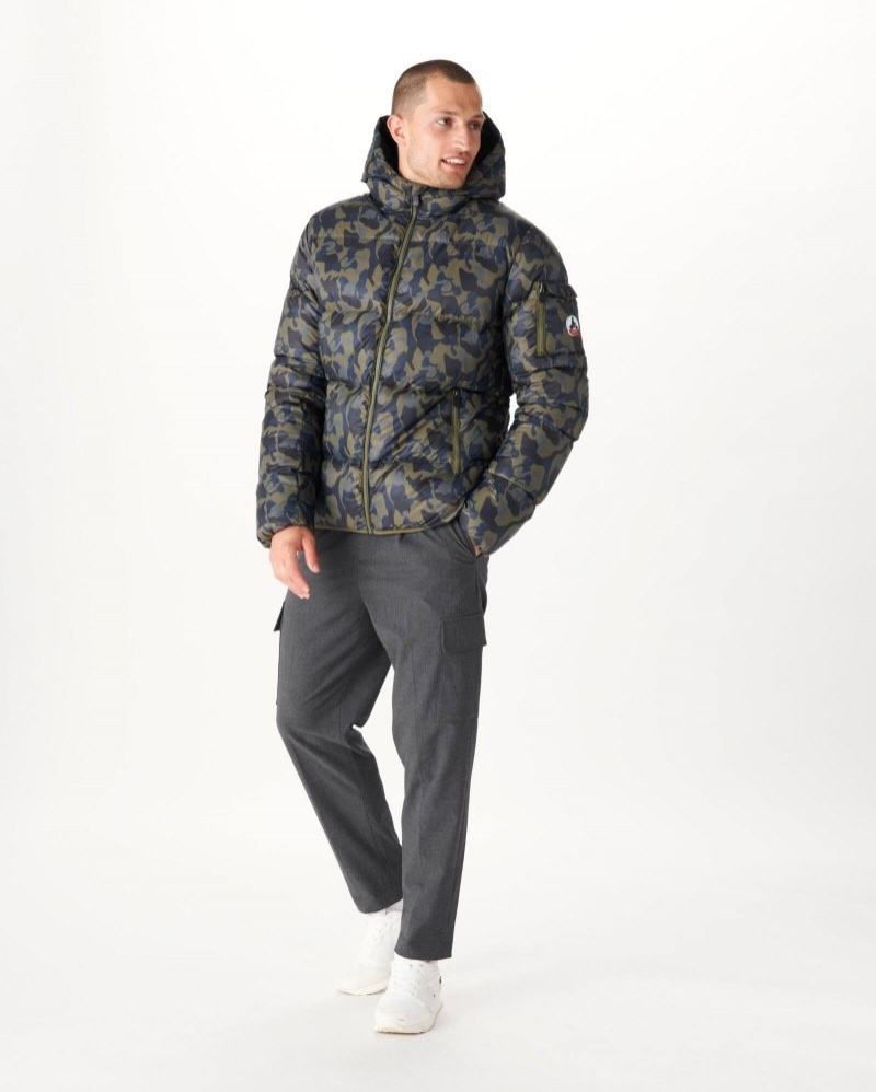 JOTT Java Extreme Cold Hupullinen Miesten Untuvatakki Camo | WNC-8877