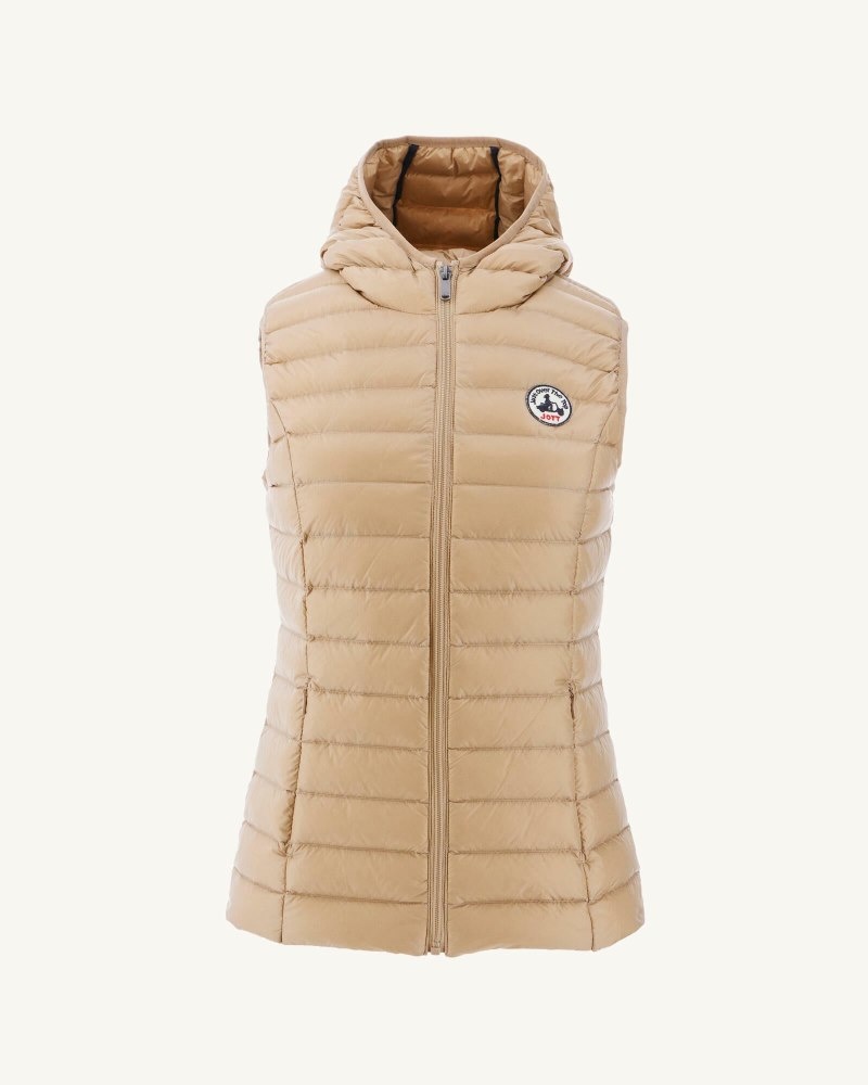 JOTT Mali Light Hihattomat Naisten Pehmustetut Takit Beige | ZHJ-3875