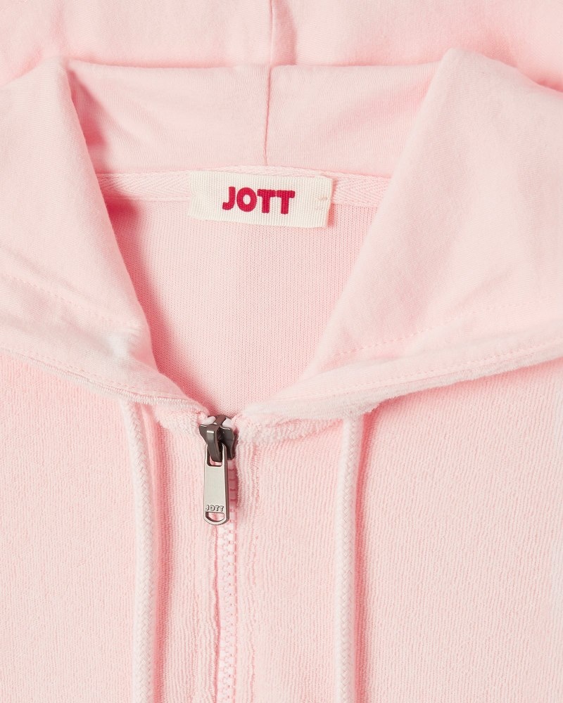 JOTT Meg Light Pink Toweling Naisten Mekko Valkoinen | ALT-1471