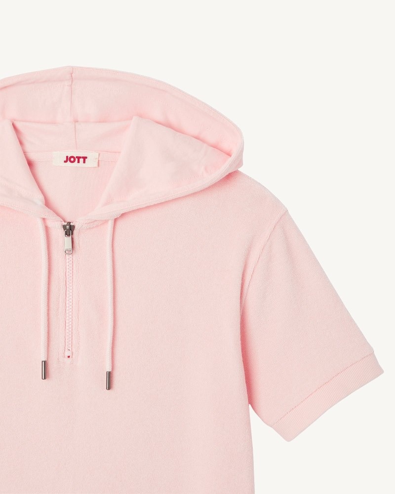 JOTT Meg Light Pink Toweling Naisten Mekko Valkoinen | ALT-1471