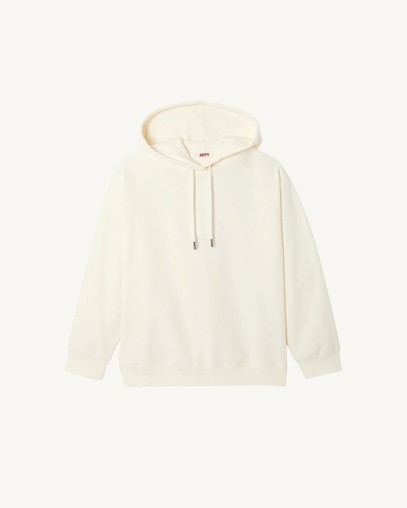 JOTT Monteria Hupullinen Fleece Naisten Puserot Off-white | IIF-7542