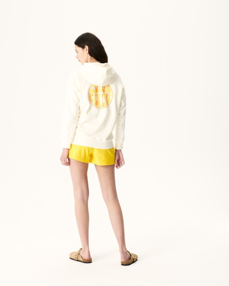 JOTT Monteria Hupullinen Fleece Naisten Puserot Off-white | IIF-7542