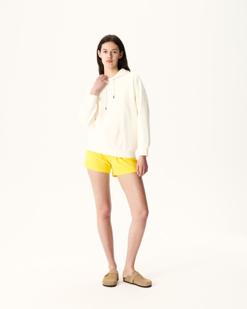 JOTT Monteria Hupullinen Fleece Naisten Puserot Off-white | IIF-7542