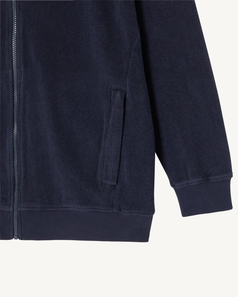 JOTT Nazare Zipped Hupullinen Miesten Takki Laivastonsininen | OZP-4668