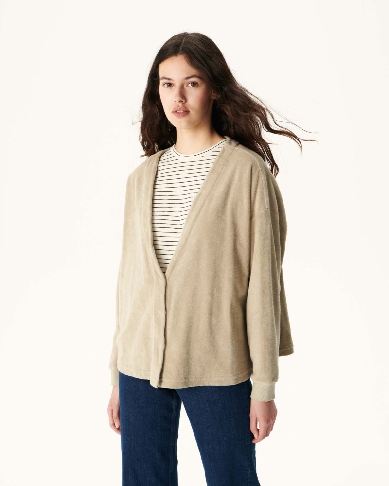 JOTT Pamplona Long Sleeve Naisten Neuletakki Beige | FUL-0817