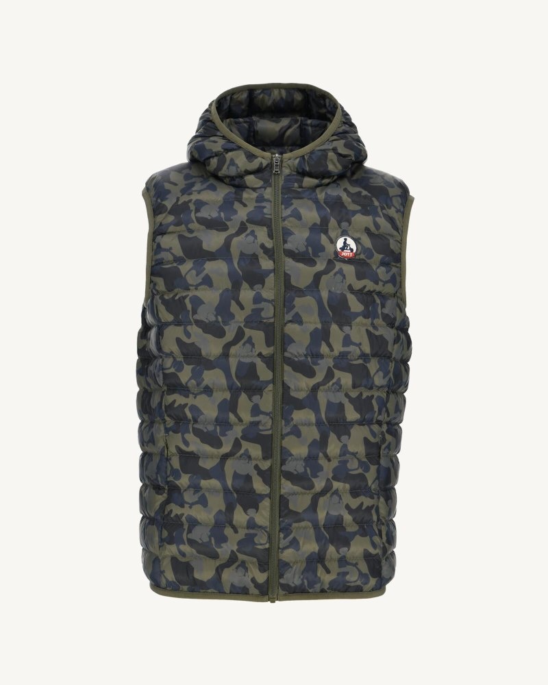 JOTT Pat Hupullinen Hihattomat Miesten Untuvatakki Camo | ANZ-3189