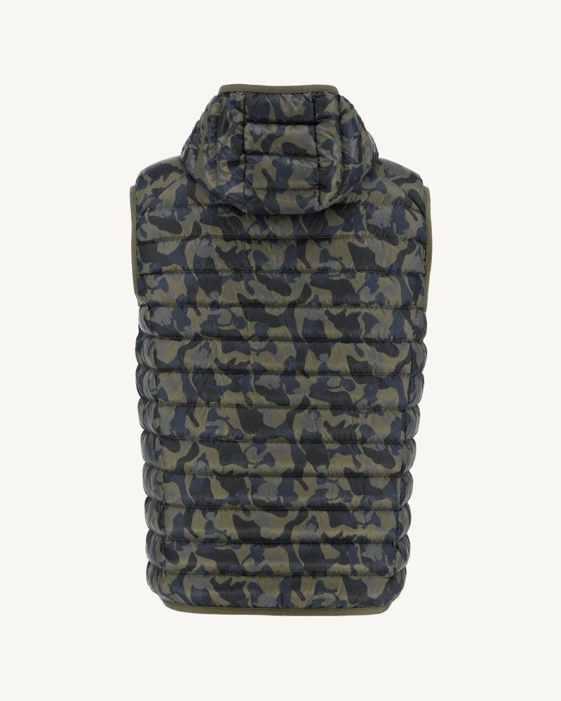 JOTT Pat Hupullinen Hihattomat Miesten Untuvatakki Camo | ANZ-3189