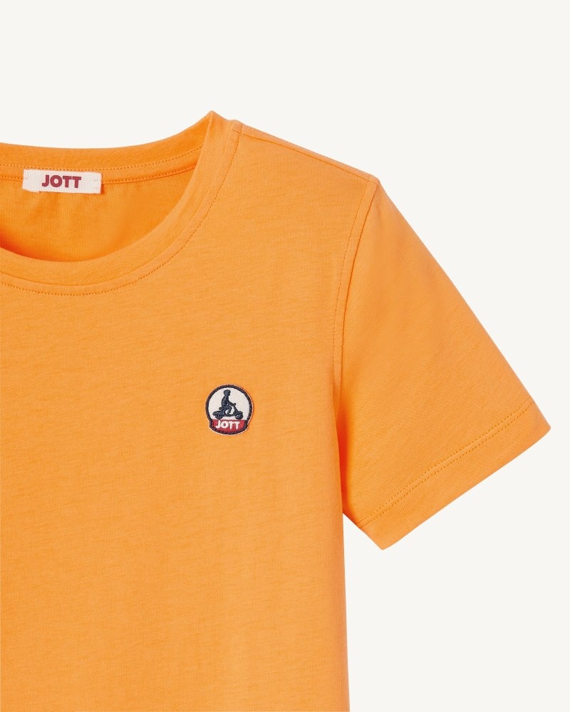 JOTT Rio Round Neck Puuvilla Lasten T Paidat Oranssi | EHA-8957