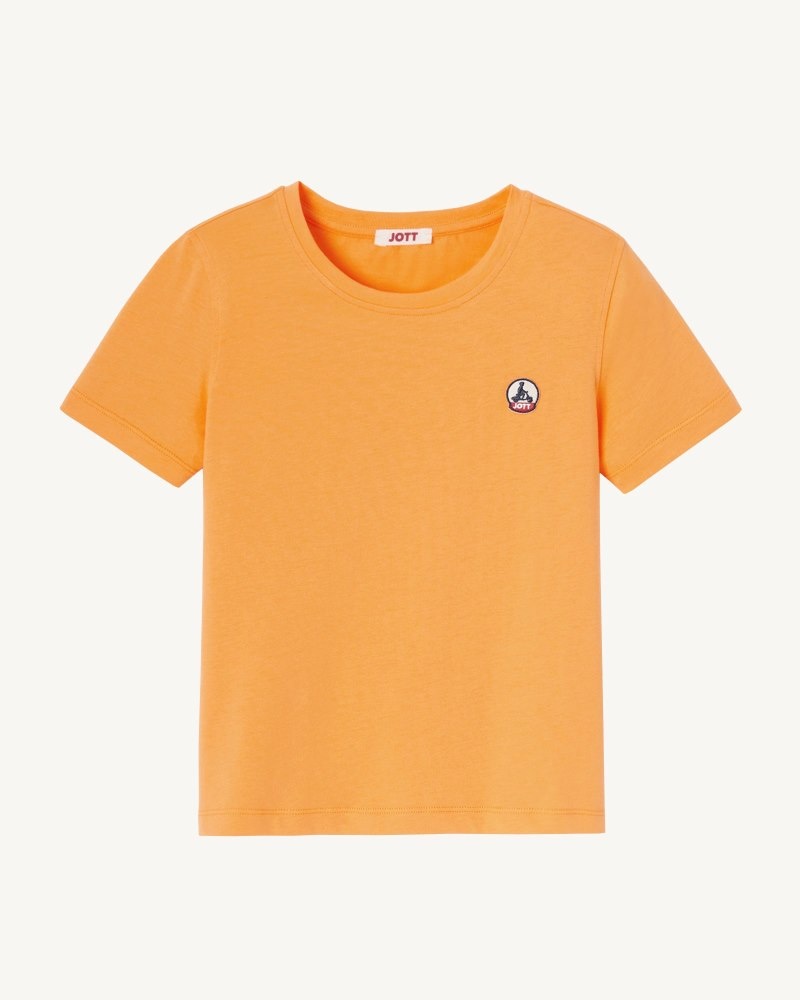 JOTT Rio Round Neck Puuvilla Lasten T Paidat Oranssi | EHA-8957