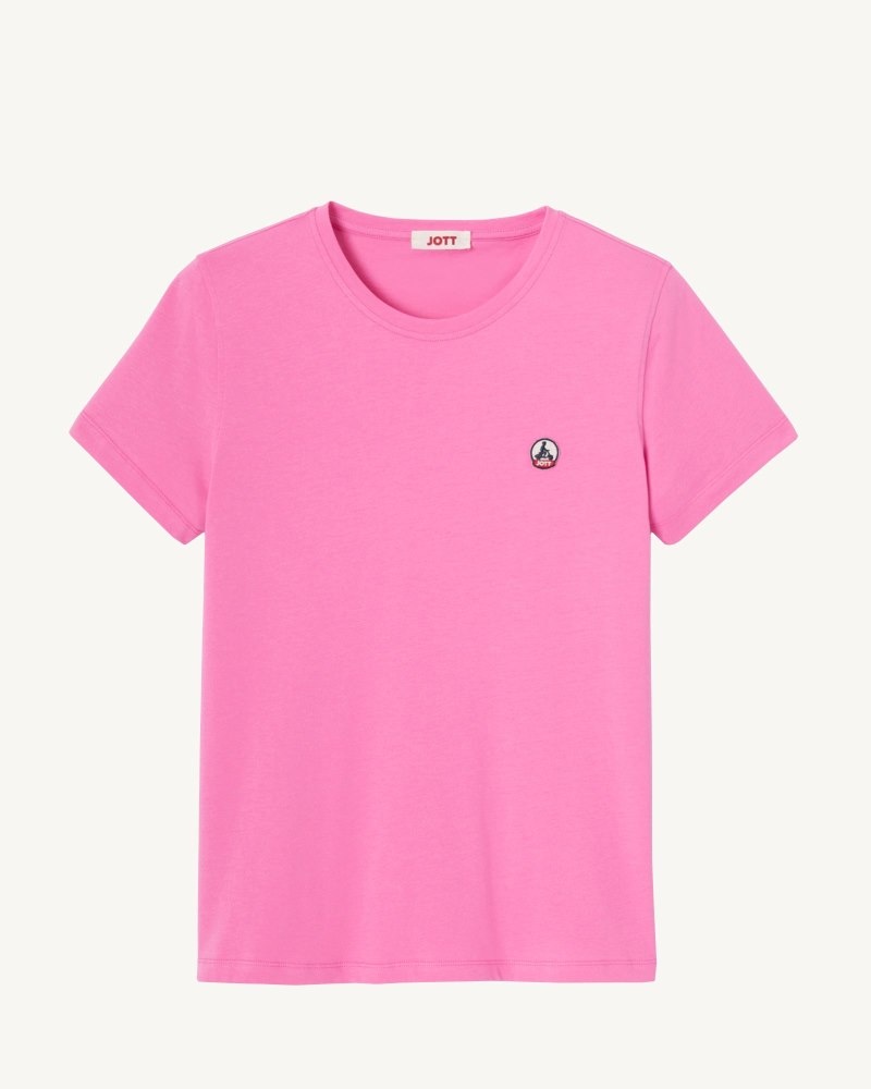 JOTT Rosas Round Neck Naisten T Paidat Pinkki | BVV-2825