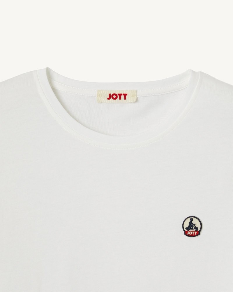 JOTT Rosas Round Neck Naisten T Paidat Valkoinen | MZU-0794