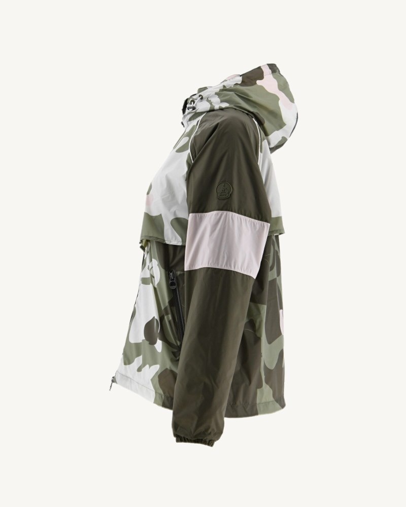 JOTT Scirocco Hupullinen Naisten Tuulitakki Vaaleankhaki Camo | POD-0114