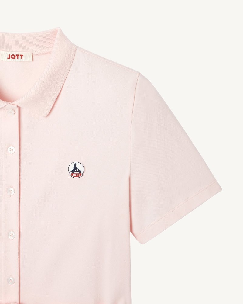 JOTT Valencia Valencia Polo Naisten Mekko Vaaleanpinkki | TJH-0415